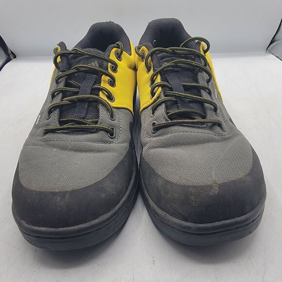 Adidas Five Ten Freerider Pro Mens 10.5 Black Yellow Flat Mountain Bike Shoes - Picture 2 of 13
